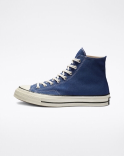 Converse Chuck 70 Férfi Magasszárú Fekete/Sötétkék | ZTACPFS-HU